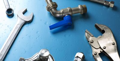 plumbing tools on blue surface ontario ca